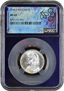 Vatican 5 Lire (1940) Special Core coin